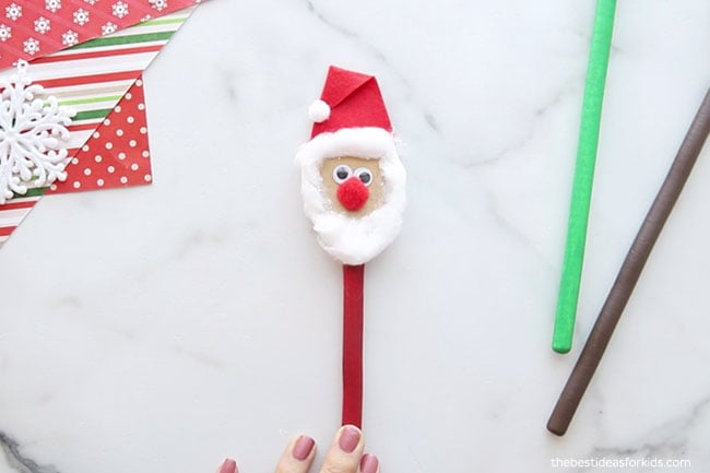 Add Cotton Balls to Santa