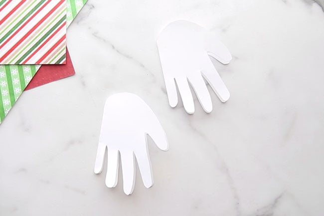 Cut out handprint cards