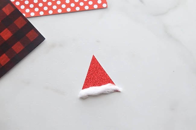 Make Santa Hat for Paper Santa