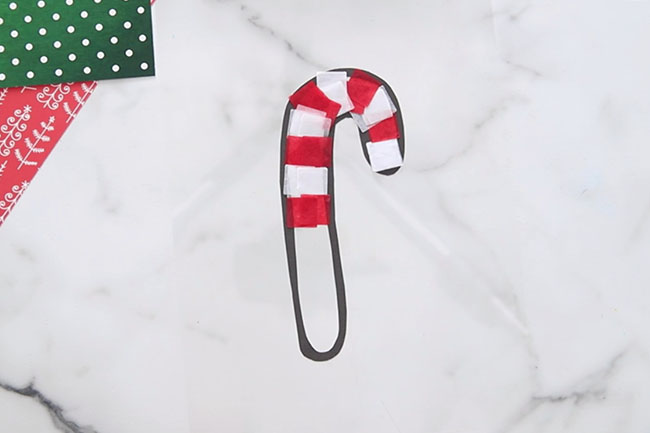 Make a Candy Cane Suncatcher