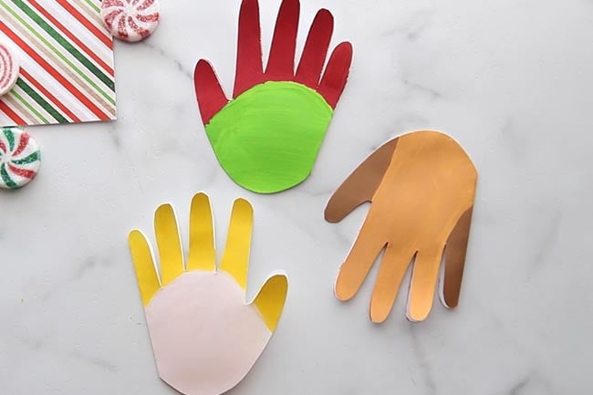 Paint Handprints with Acrylic Paint