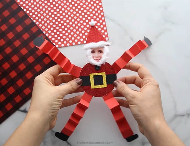 Paper Santa Craft for Kids