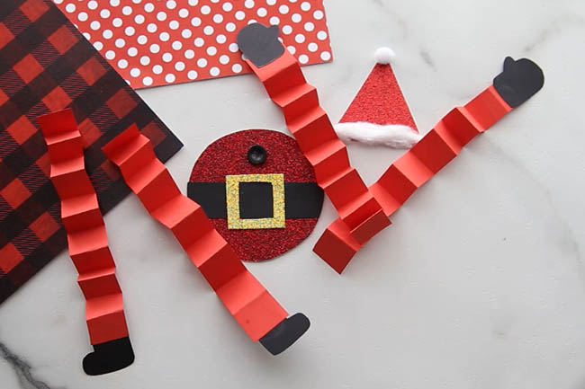 Paper Santa Template Cut Outs