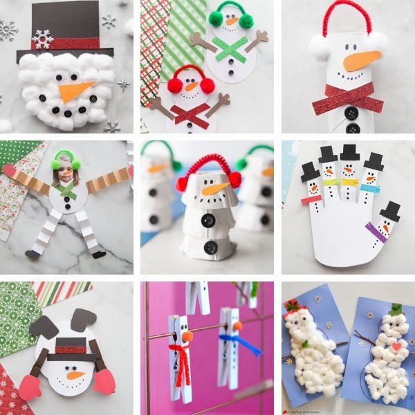 Snowmen Arts & Crafts for Kids