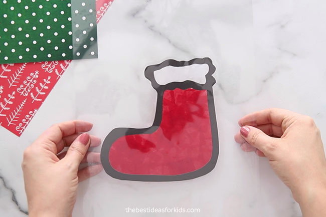 Stocking Suncatcher Craft for Kids