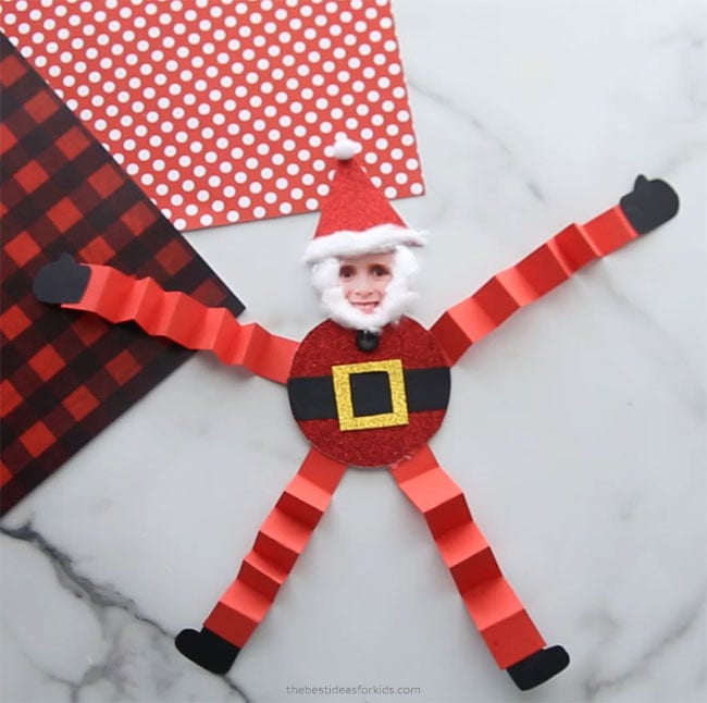 Wiggly Paper Santa Craft