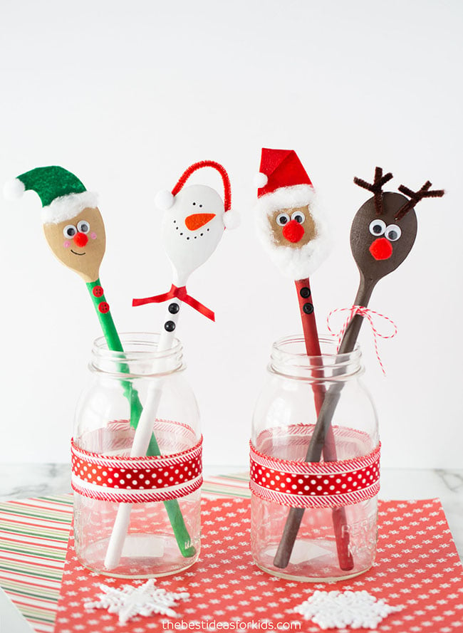 Wooden Spoon Crafts for Christmas