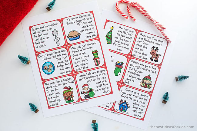 Christmas Scavenger Hunt Free Printable