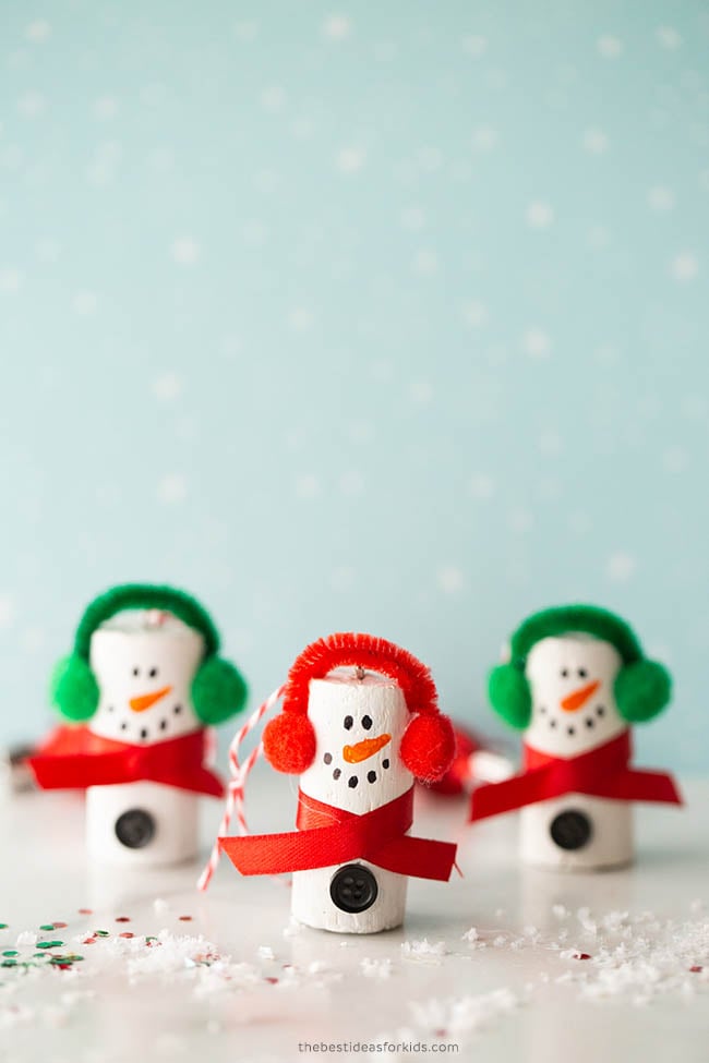 Cork Snowman Craft