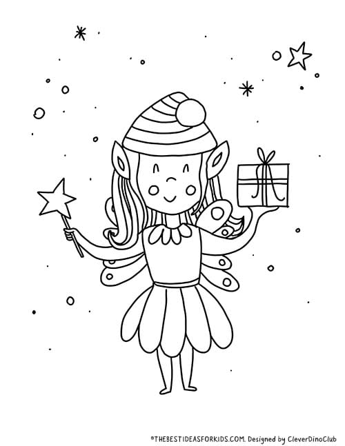 Elf Coloring Page