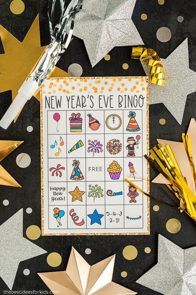 Free Printable New Years Bingo