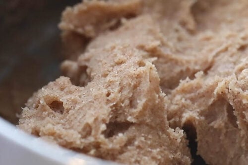 Mix Gingerbread Playdough in Pot