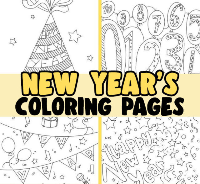New Years Coloring Pages Free