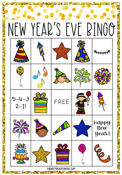 New Years Bingo (Free Printable) - The Best Ideas for Kids