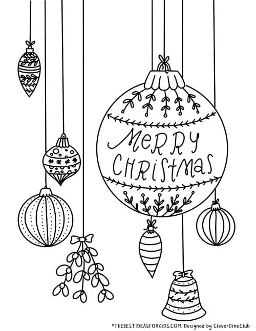 Ornaments Coloring Page