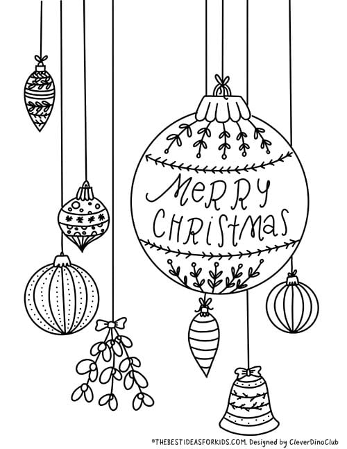Ornaments Coloring Page