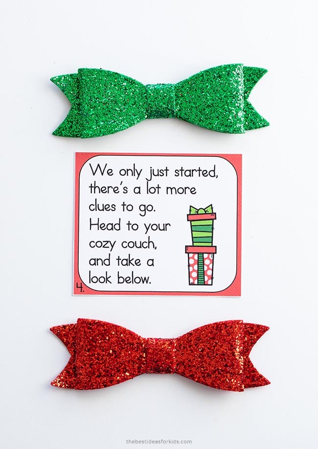 Printable Cards Scavenger Hunt Christmas