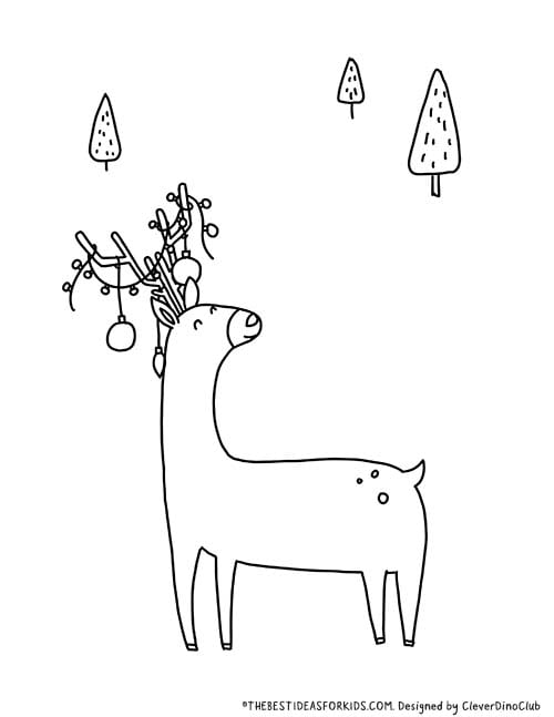 Rudolph Coloring Page