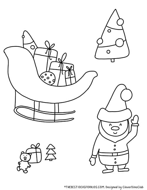 Santa Coloring Page