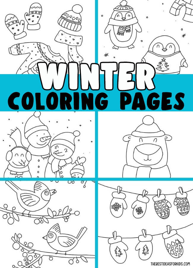 Winter Coloring Pages for Kids