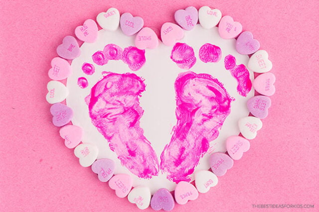 Heart footprint craft