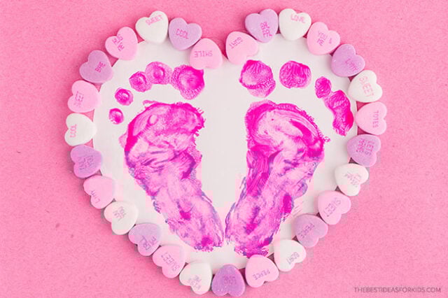 Footprint Heart Craft The Best Ideas for Kids