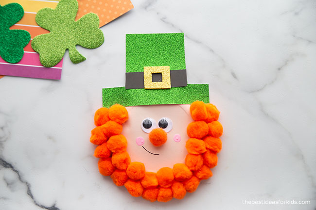 St Patrick's Day Leprechaun Paper Plate Craft