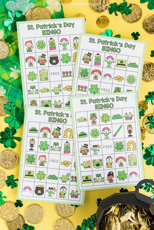 St Patrick's Day Printable Bingo Cards