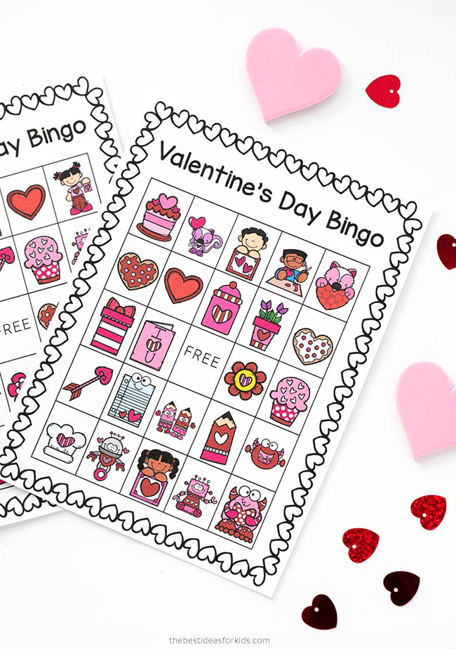 Valentines Day Bingo Printable Cards