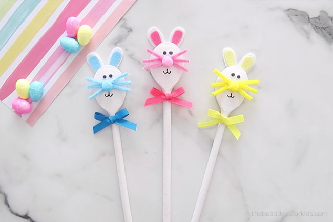 Add Bow to Bunny Spoons