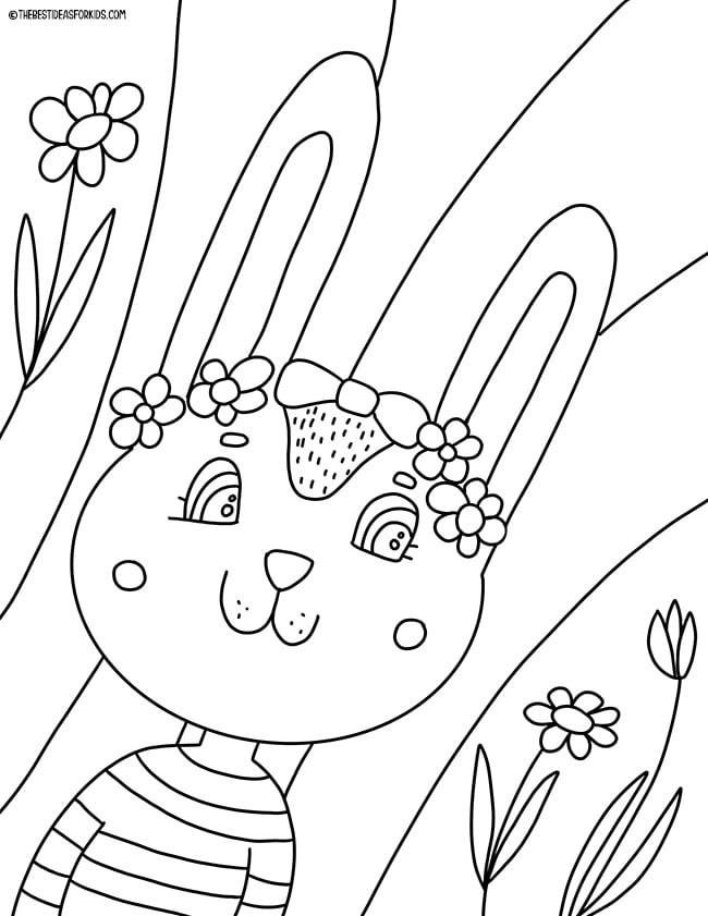 Easter Bunny Coloring Page