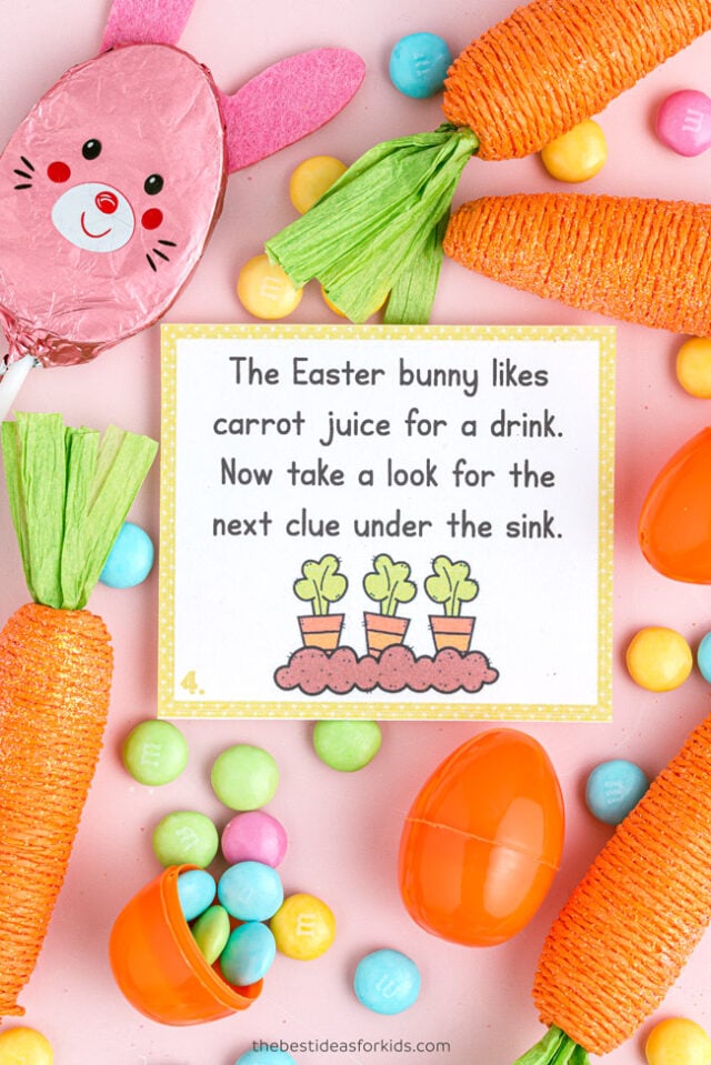 Easter Scavenger Hunt Cards for Kids