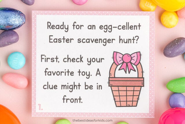 Printable Scavenger Hunt for Easter