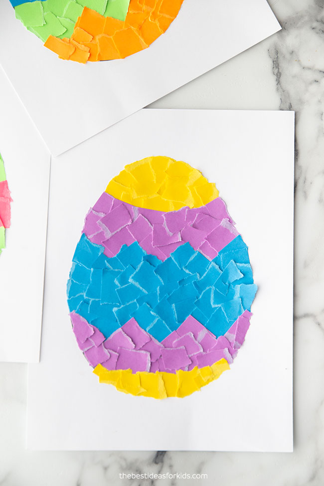 Scrap Paper Easter Egg Craft