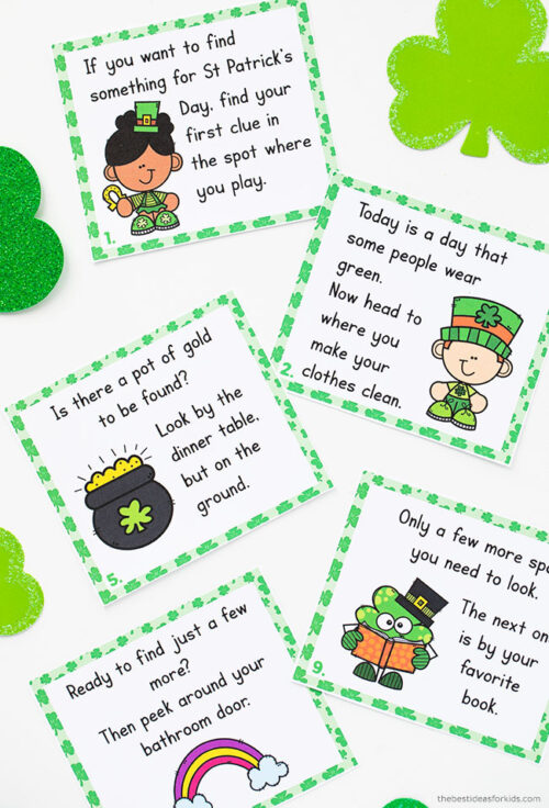 St Patrick's Day Scavenger Hunt (with free printable) - The Best Ideas ...