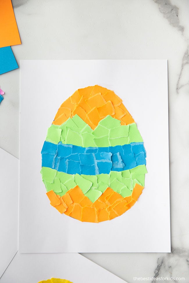 Torn Paper Easter Craft for Kids