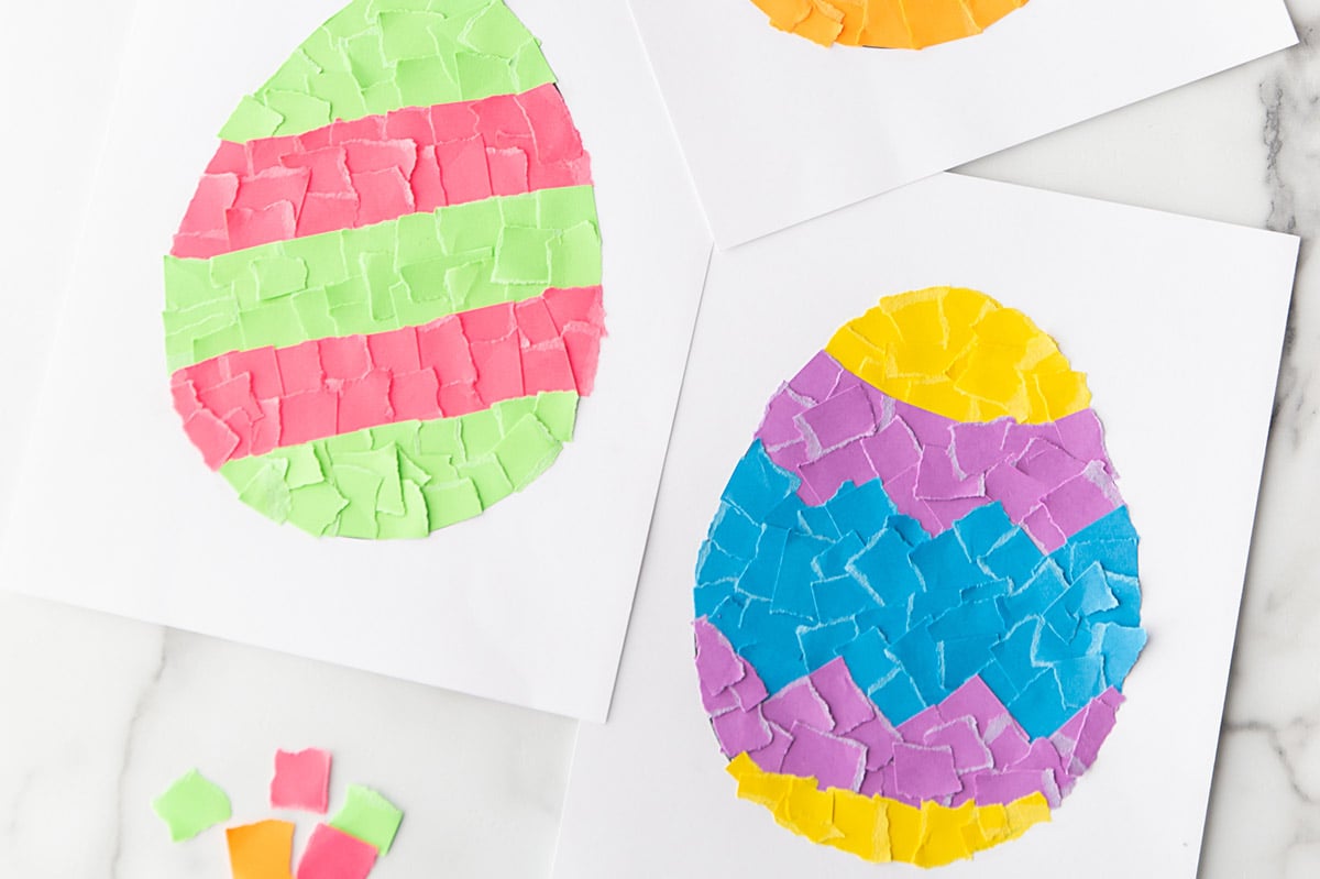Paper shop easter eggs