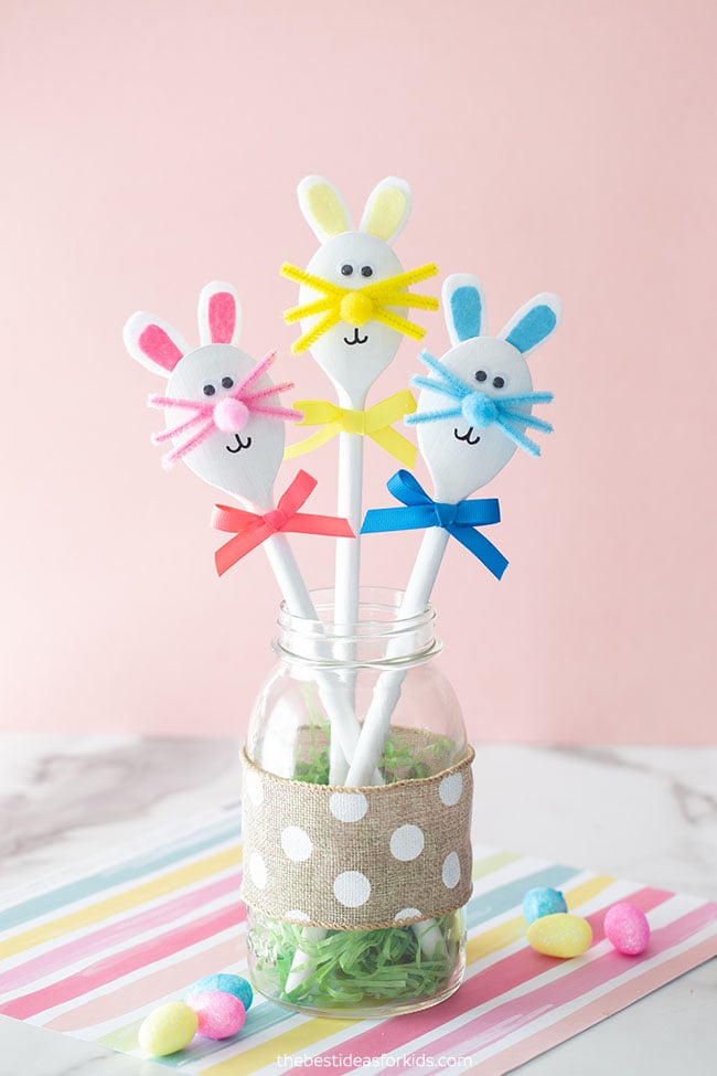 Wooden Spoon Easter Bunny
