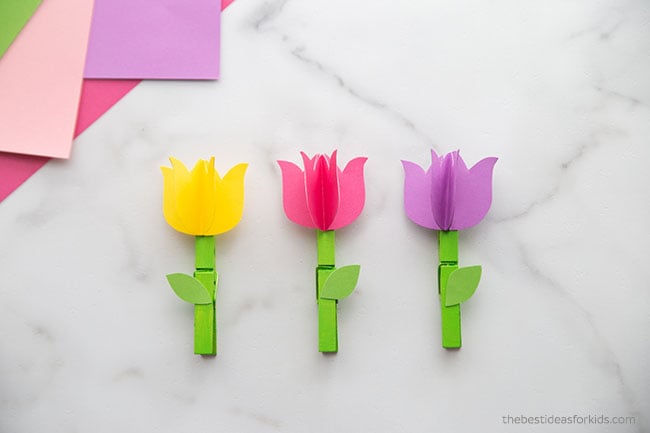 Clothespin Tulip Craft