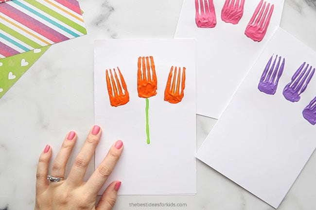 Fork flower craft discount