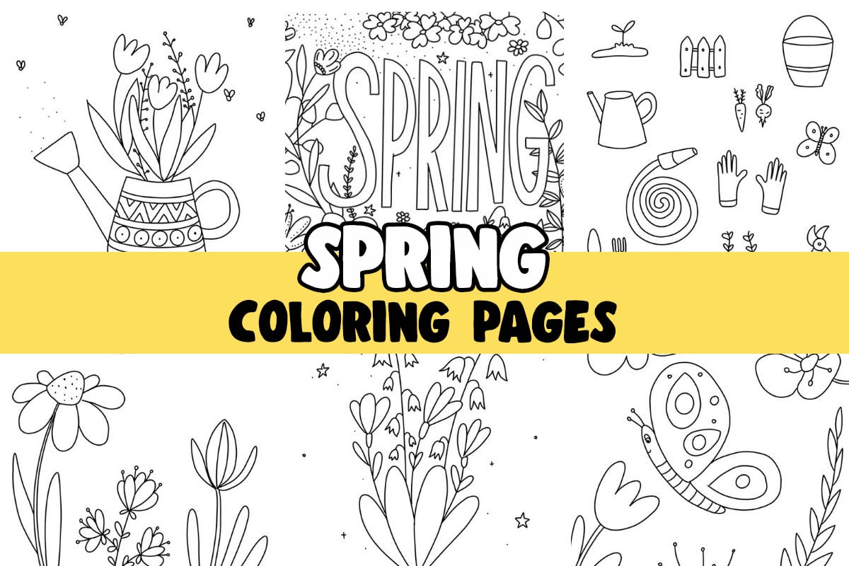 Spring Coloring Pages (Free Printables) - The Best Ideas for Kids
