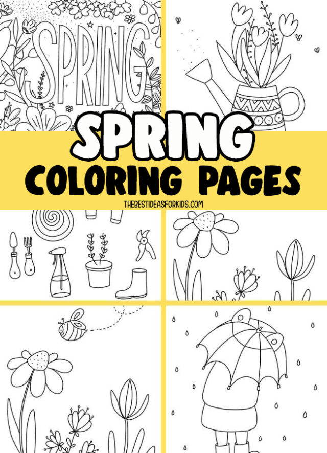 Spring Coloring Pages (Free Printables) - The Best Ideas for Kids
