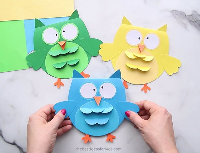 Owl Craft Card for Kids