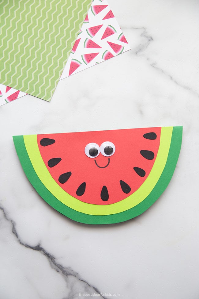 Watermelon Card Craft