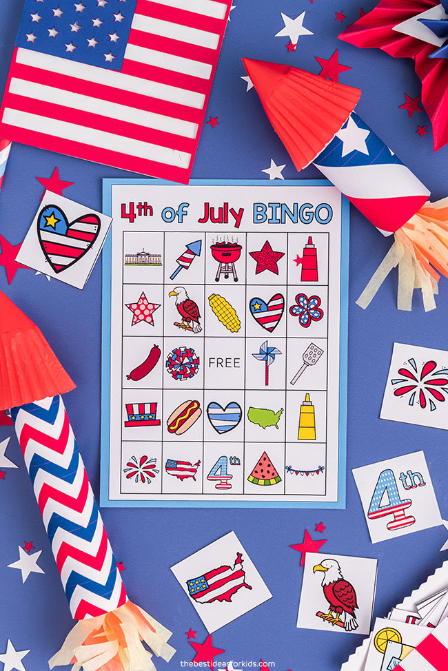 Bingo Game Liliful 35 Pcs 4th Of July Cards 24 Players Patriotic Bingo ...