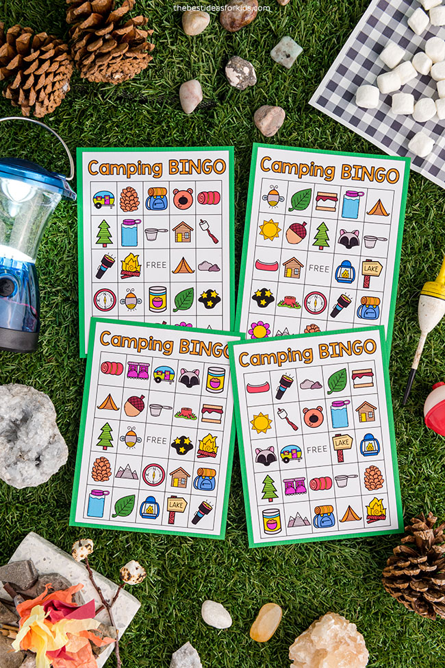 Camping Bingo Printable Cards