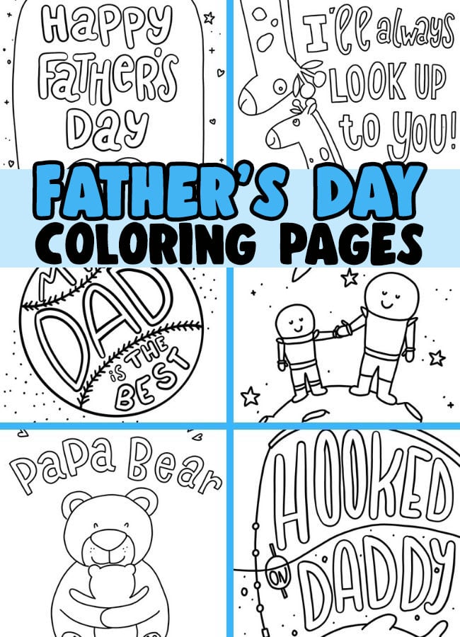 Father's Day Coloring Pages for Kids