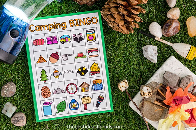 Free Printable Camping Bingo Cards