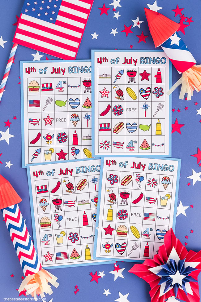 Printable 4th of July Bingo Cards