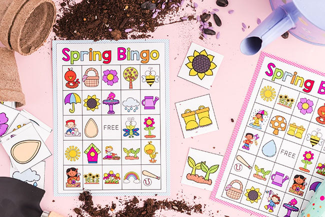 Spring Bingo Printable Cards